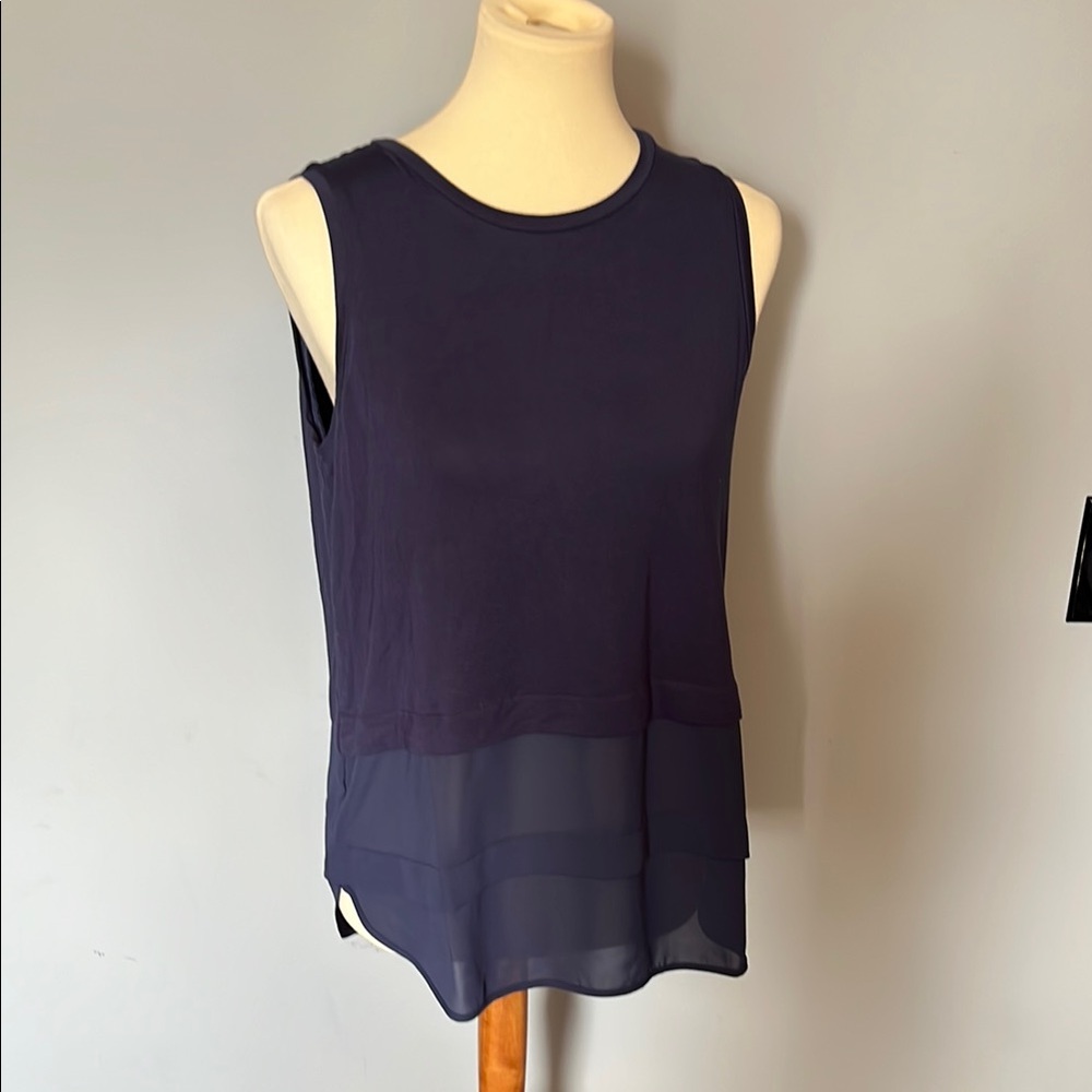 Michael Kors Sleeveless Navy Top